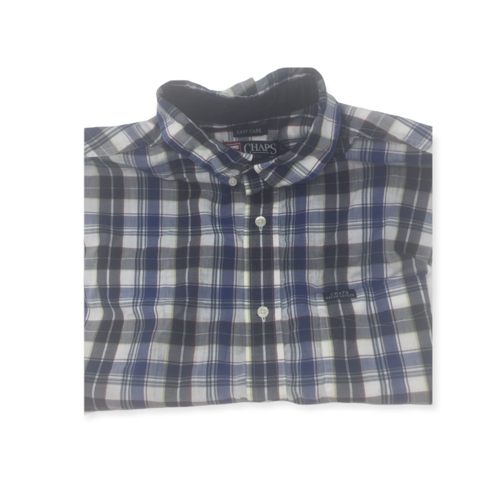 Chaps Size Large Button Down Short Sleeve - Picture 3 of 4
